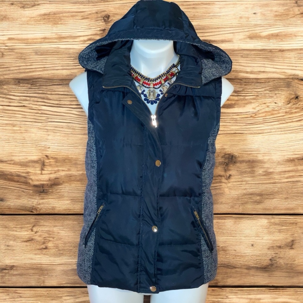 Kids Large Navy Blue Hooded Vest💙